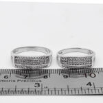 ست حلقه نقره زنانه مردانه طرح ساوالان - Image 3