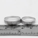 ست حلقه نقره زنانه مردانه طرح ساوین - Image 3