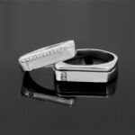 ست حلقه نقره زنانه مردانه طرح سایمان