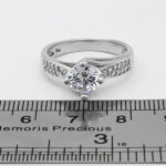 حلقه تک نگین نقره زنانه طرح ستاریتا - Image 3