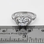 حلقه تک نگین نقره زنانه طرح سدنا - Image 4