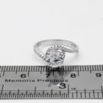 حلقه تک نگین نقره زنانه طرح سرایه - Image 2