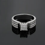 حلقه نقره زنانه طرح سلامت - Image 4