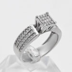 حلقه نقره زنانه طرح سلامت - Image 2