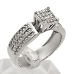 حلقه نقره زنانه طرح سلامت