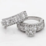 حلقه و پشت حلقه نقره زنانه طرح سودابه - Image 3