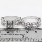 حلقه و پشت حلقه نقره زنانه طرح سوزانا - Image 3