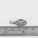 گردنبند توپاز زنانه نقره طرح نرگس - Image 3