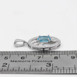 گردنبند توپاز الماس تراش زنانه نقره طرح ساراب - Image 2