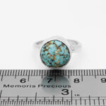 انگشتر فیروزه نیشابوری نقره دست ساز مردانه و زنانه طرح نصرت + حرز امام جواد (ع) - Image 2