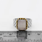 انگشتر عقیق کبود یمنی نقره مردانه طرح آتبین - Image 3