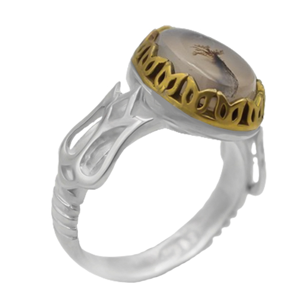 4-1-779-dendrite-agate-ring-51 مدل انگشتر شجر پسرانه اصلی