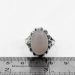 انگشتر عقیق کبود یمنی نقره مردانه طرح آرمان - Image 4