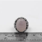 انگشتر عقیق کبود یمنی نقره مردانه طرح آریا - Image 3