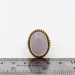 انگشتر عقیق کبود خراسان نقره مردانه طرح فاخر یزدان - Image 3