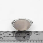 انگشتر عقیق کبود یمنی نقره مردانه طرح بیژن - Image 3