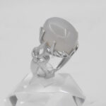 انگشتر عقیق کبود یمنی نقره مردانه و زنانه طرح پدارم - Image 4