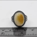 انگشتر عقیق باباقوری نقره مردانه طرح جهانگیر - Image 3