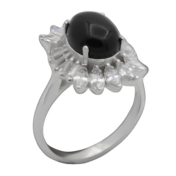 ۴-۱-۸۹۰-black-agate-ring-5 زیباترین انگشتر عقیق سیاه (مشکی) ارزان