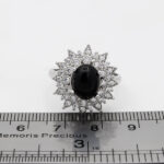 انگشتر عقیق مشکی نقره زنانه طرح سارینا - Image 3