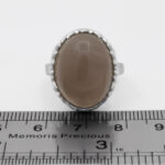 انگشتر عقیق کبود نقره مردانه و زنانه طرح رها - Image 2