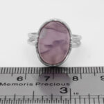 انگشتر عقیق کبود نقره مردانه و زنانه طرح کارن - Image 2