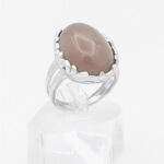 انگشتر عقیق کبود نقره مردانه و زنانه طرح مهیار - Image 3