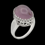 انگشتر عقیق کبود نقره مردانه و زنانه طرح ارمیا