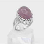 انگشتر عقیق کبود نقره مردانه و زنانه طرح ارمیا - Image 3