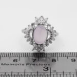 انگشتر عقیق کبود یمنی نقره زنانه طرح صباح - Image 2