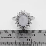 انگشتر عقیق کبود یمنی نقره زنانه طرح صبورا - Image 2