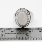 انگشتر عقیق کبود یمنی نقره دست ساز فاخر مردانه طرح فیلی دورچنگ - Image 4