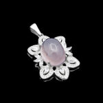 گردنبند عقیق کبود یمنی نقره زنانه طرح زرینه - Image 4