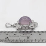 گردنبند عقیق کبود یمنی نقره زنانه طرح زرینه - Image 2