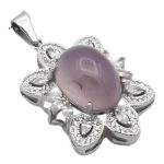 گردنبند عقیق کبود یمنی نقره زنانه طرح زرینه