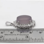 گردنبند عقیق کبود یمنی نقره زنانه طرح زلیخا - Image 2