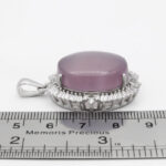 گردنبند عقیق کبود یمنی نقره زنانه طرح زهره - Image 2