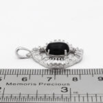 گردنبند عقیق سیاه نقره زنانه طرح تیهو - Image 2