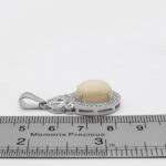 گردنبند عقیق باباقوری نقره زنانه طرح شادی - Image 3