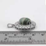 گردنبند عقیق سلیمانی نقره زنانه طرح سادنه - Image 3