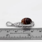 گردنبند عقیق سلیمانی نقره زنانه طرح شادی ۲ - Image 2