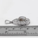 گردنبند عقیق سلیمانی نقره زنانه طرح زکیه ۲ - Image 2