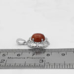 گردنبند عقیق سلیمانی نقره زنانه طرح سالینا - Image 2