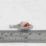 گردنبند عقیق سلیمانی نقره زنانه طرح دلسا - Image 3