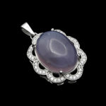 گردنبند عقیق کبود یمنی نقره زنانه طرح شمیمه - Image 4