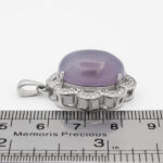 گردنبند عقیق کبود یمنی نقره زنانه طرح شمیمه - Image 3