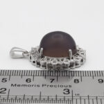 گردنبند عقیق کبود یمنی نقره زنانه طرح زلیخا۲ - Image 2