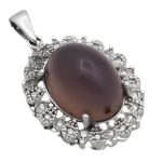 گردنبند عقیق کبود یمنی نقره زنانه طرح زلیخا۲