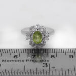 انگشتر زبرجد الماس تراش نقره زنانه طرح آرمیتا - Image 3