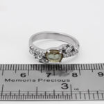 انگشتر الکساندریت الماس تراش نقره زنانه طرح ستایش - Image 2